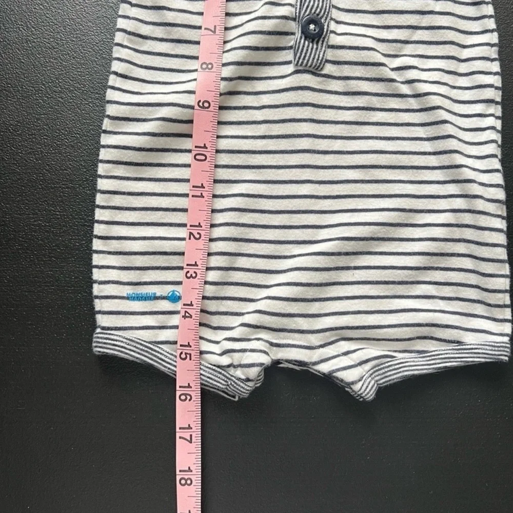 Monsieur Madame x Petit Bateau Striped Baby Romper Playsuit Nautical - Picture 10 of 10